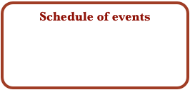 Schedule of events